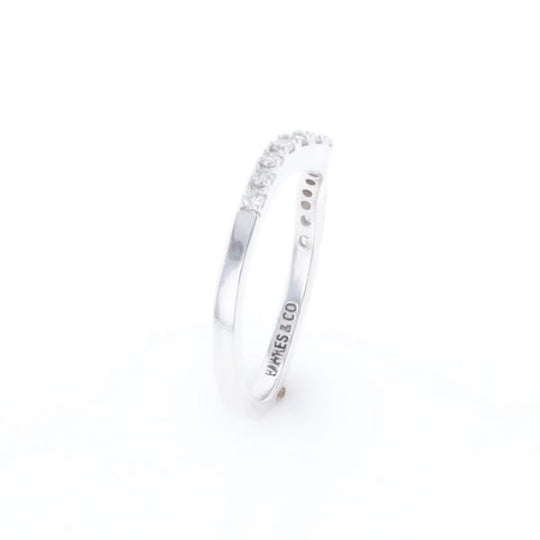 Diamond Contour Wedding Band