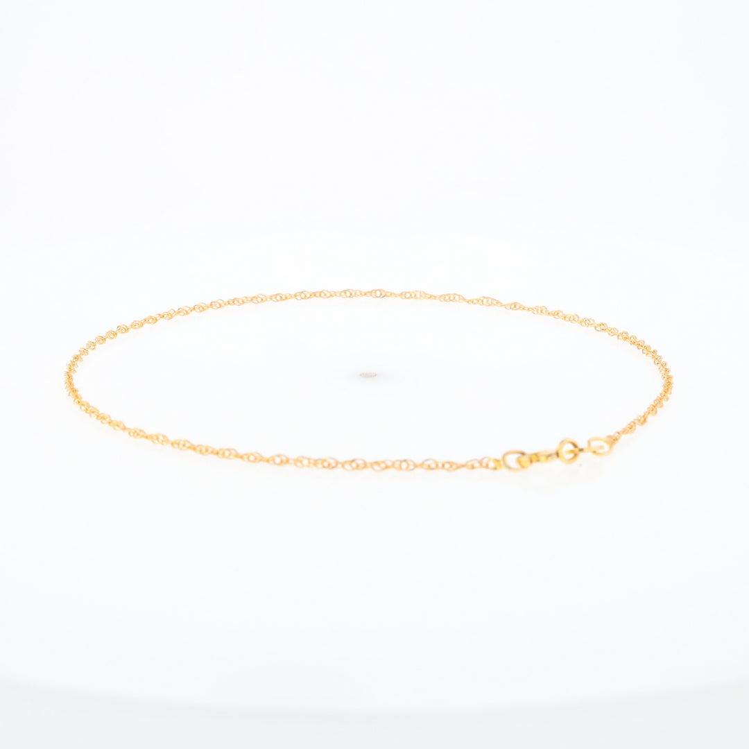 Gold Singapore Anklet