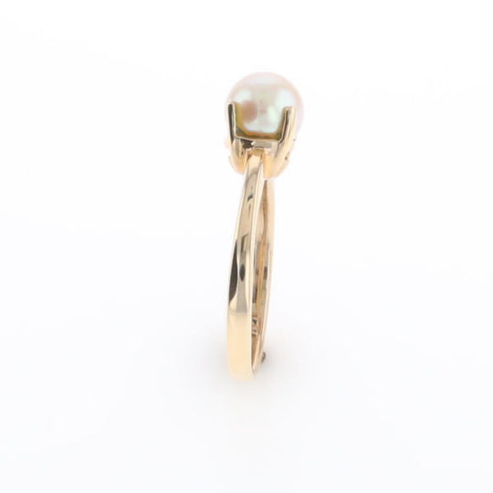 Solitaire Cultured Pearl Ring