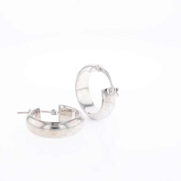 Hollow Round Tube Hoop Earrings