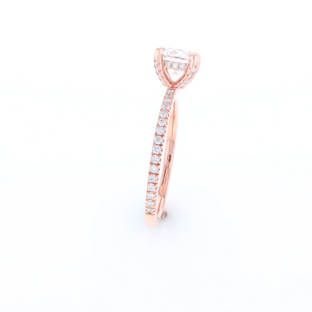 Rose Gold Lab Grown Diamond Engagement Ring