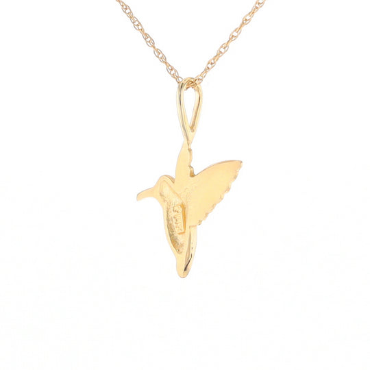 Gold Hummingbird Charm