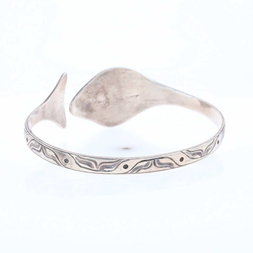 Halibut Fish Engraved Cuff Bracelet