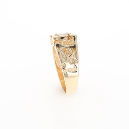 Men's Faux Nugget Style Diamond Ring