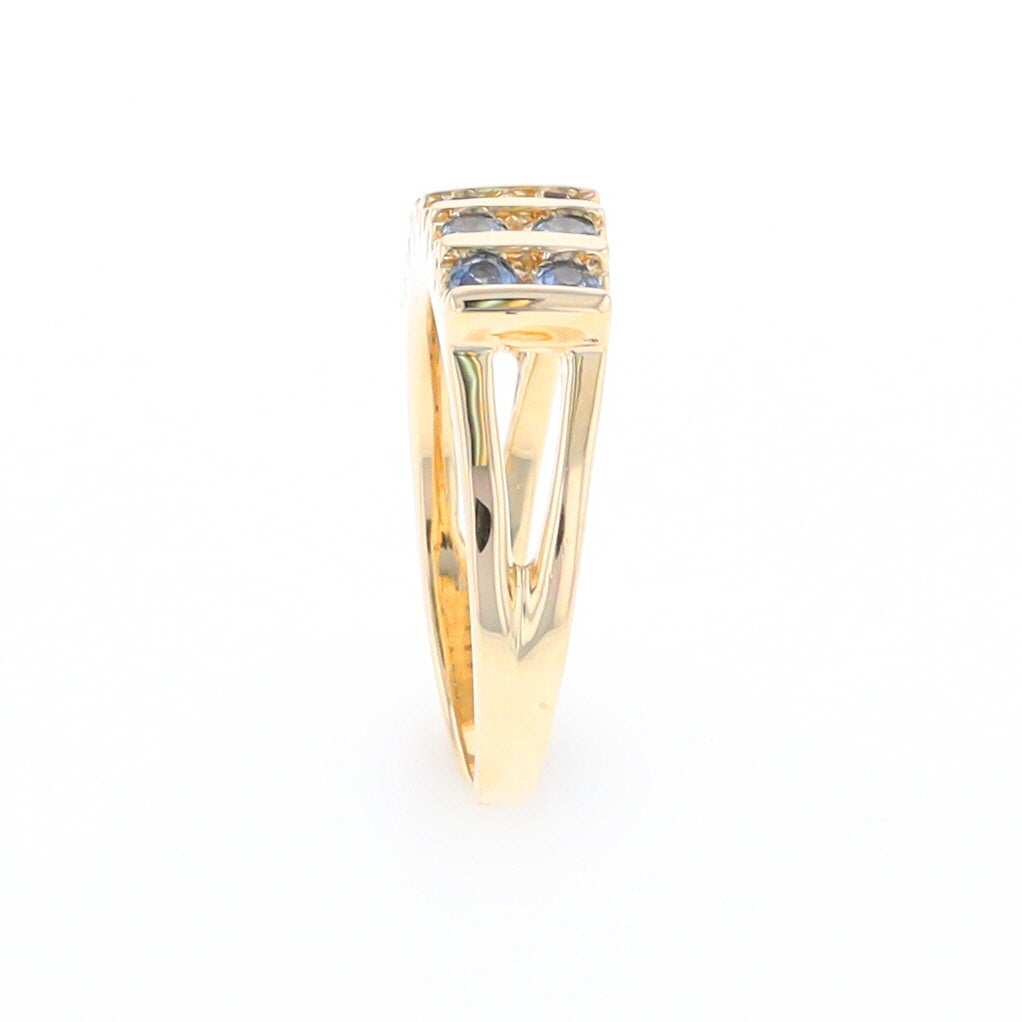 Channel Set Sapphire Ring