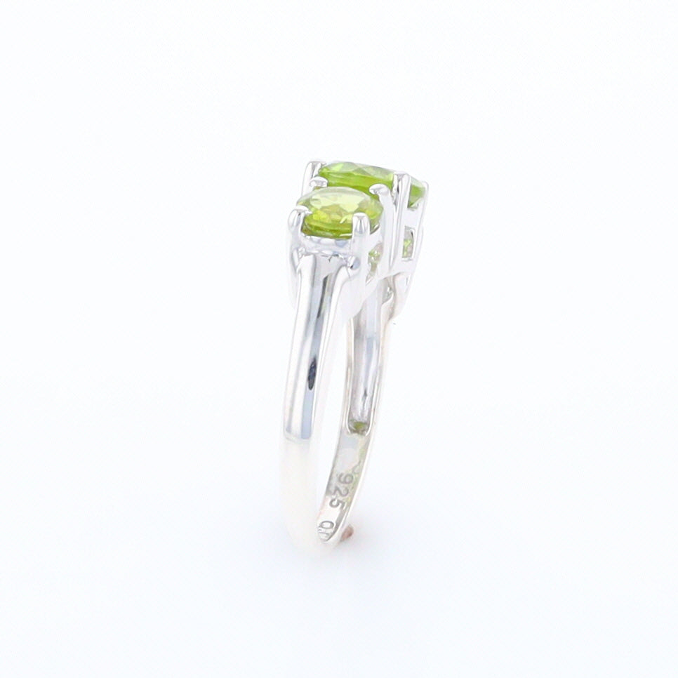 Three Peridot Ring