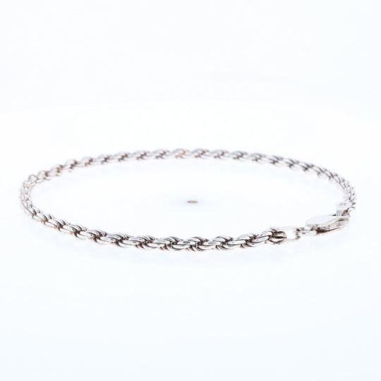 Silver Rope Bracelet