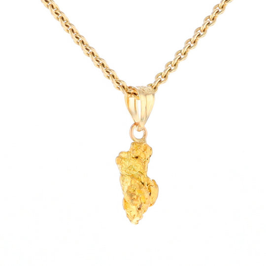 Natural Gold Nugget Pendant