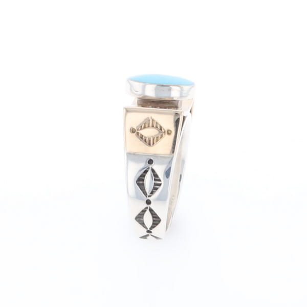 Bezel Set Turquoise Ring