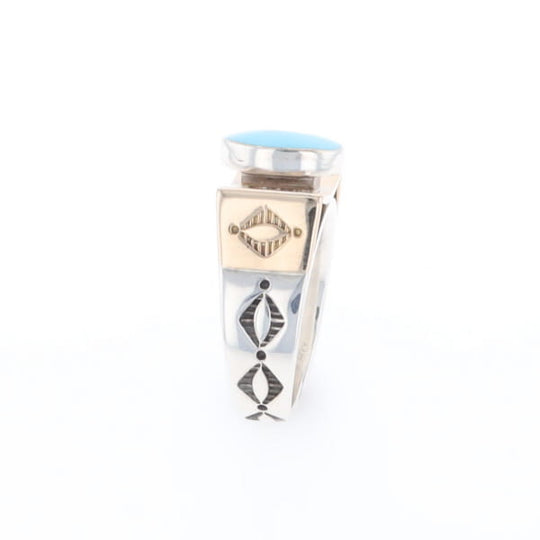 Bezel Set Turquoise Ring