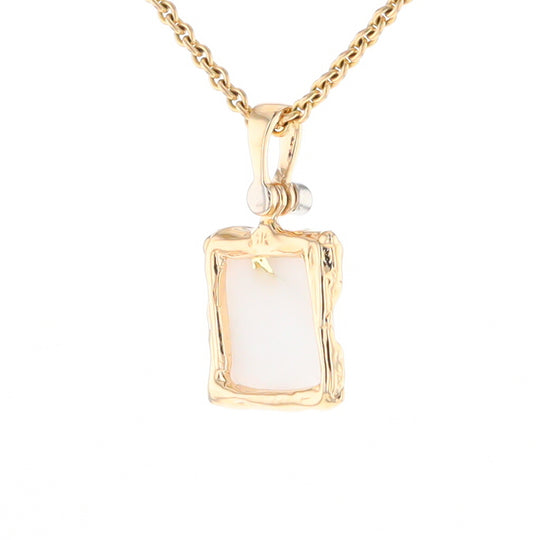 Gold Quartz Freeform Pendant (G2)