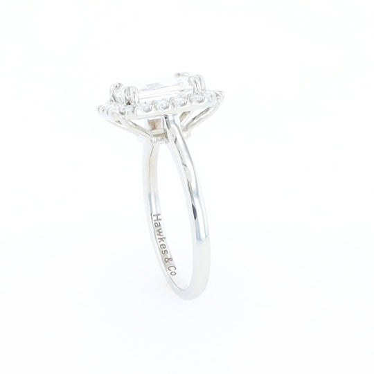 Emerald Cut Diamond Engagement Ring