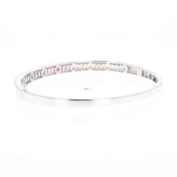 Multi-color Sapphire Cuff Bracelet with Diamond Accents