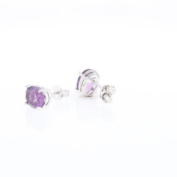Amethyst Stud Earrings