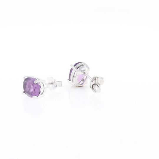 Amethyst Stud Earrings