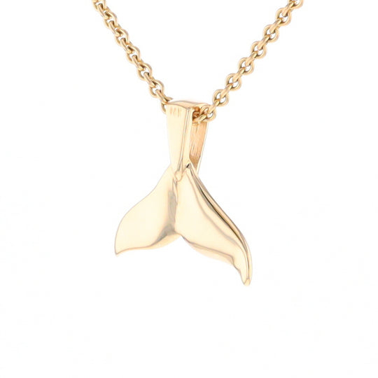 Whale Tail Necklaces Natural Nuggets Inlaid Sea Life Pendant