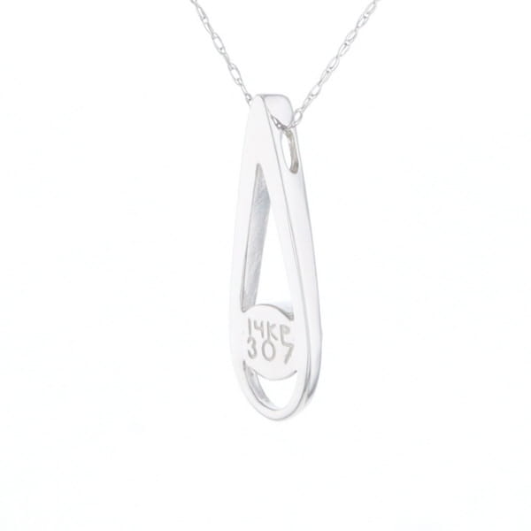 Open Teardrop Round Onyx Inlaid Pendant