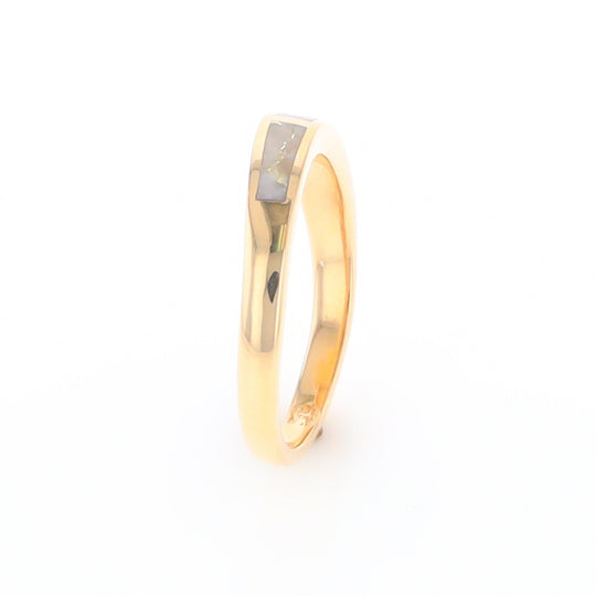 3 Section Gold Quartz Ring Lady’s Anniversary Band G2