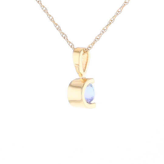 Solitaire Tanzanite Pendant