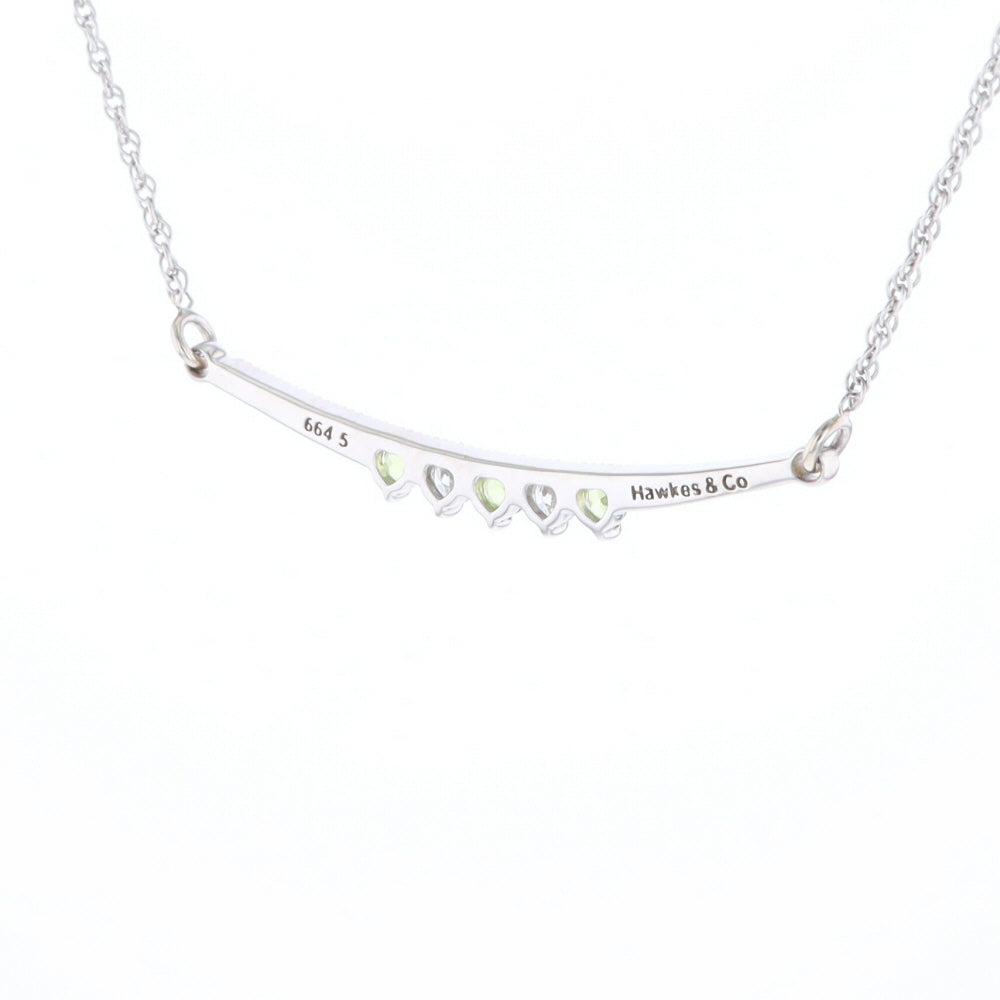 Peridot & Diamond Mother's Necklace