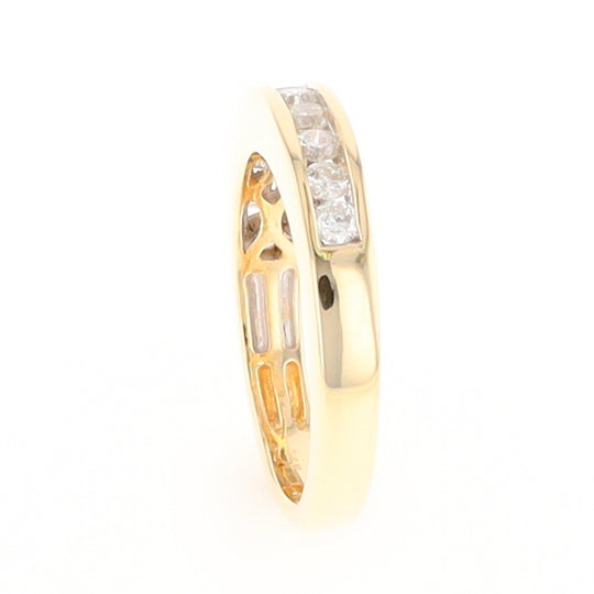 Channel Set Diamond Wedding Band in 14K Gold