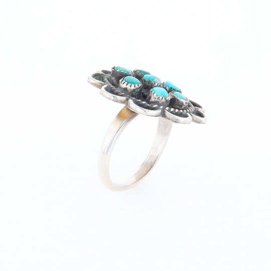 Turquoise Flower Ring