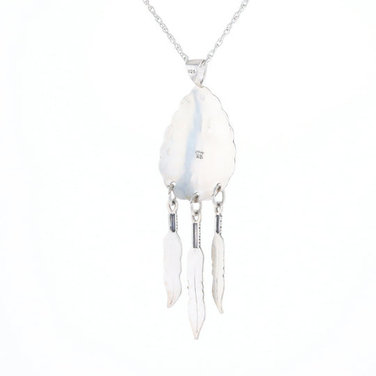 Native Feather Dangle Pendant