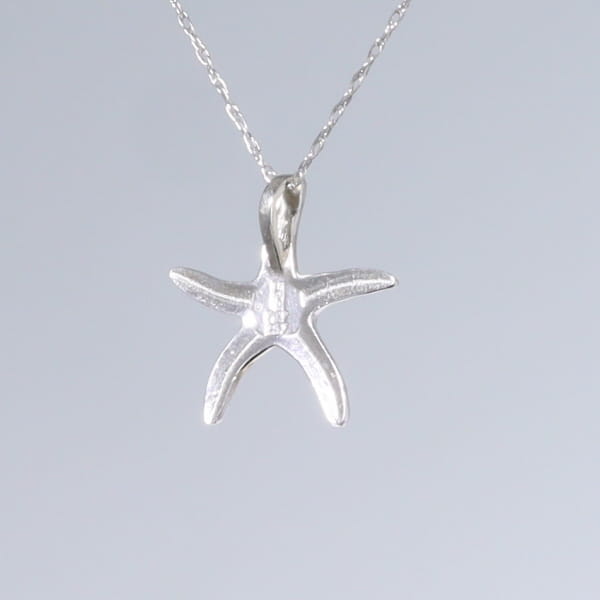 Opal Pendant Inlaid Realistic Star Fish Design