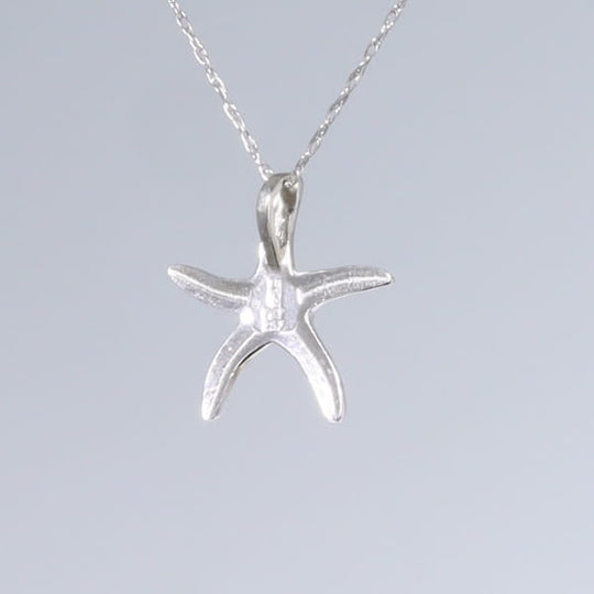 Opal Pendant Inlaid Realistic Star Fish Design