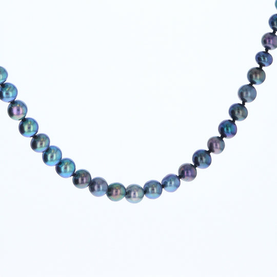 Cultured Tahitian Blue Pearl Strand Necklace