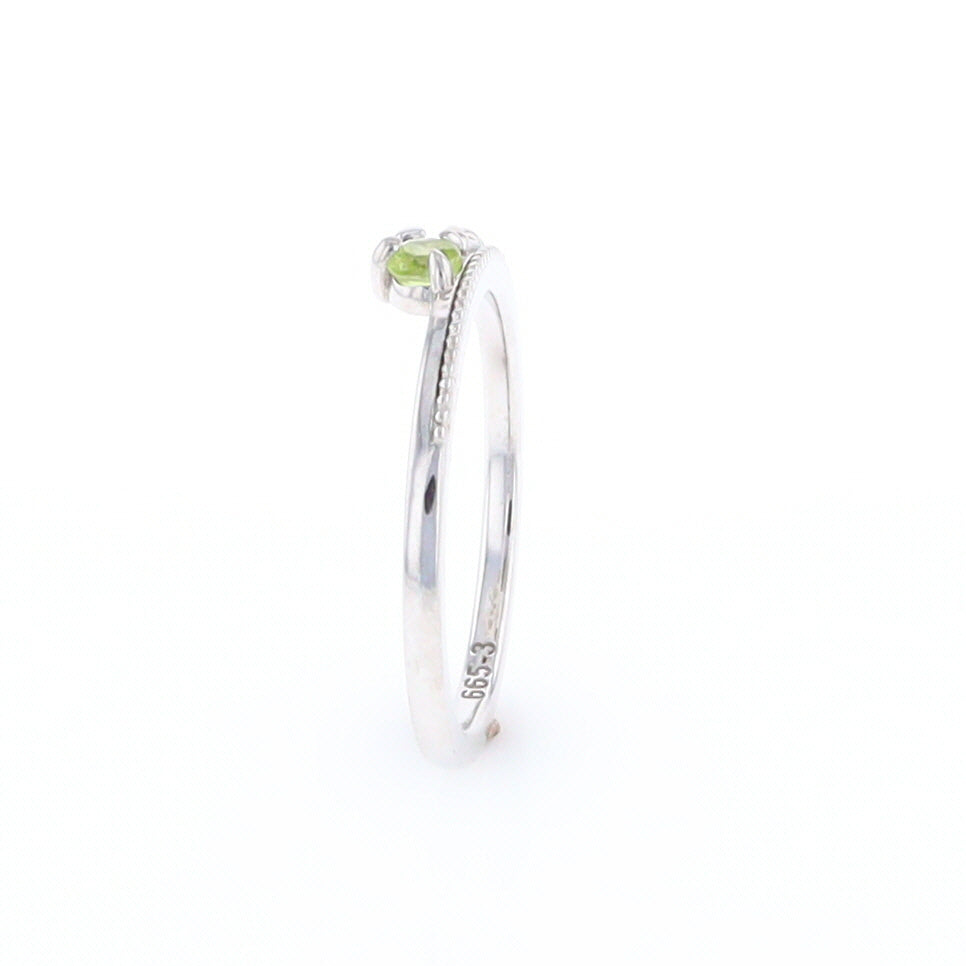 Peridot & Diamond Mother's Ring