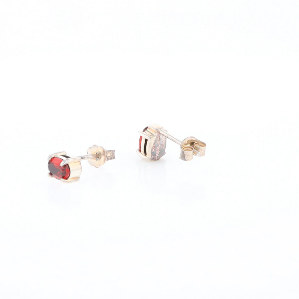 Garnet Stud Earrings