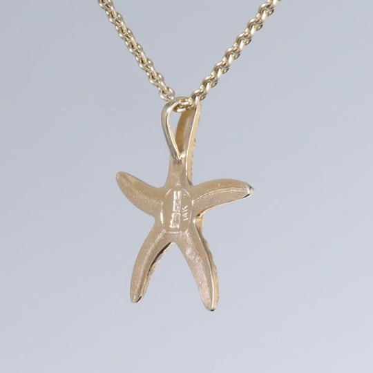 Opal Pendant Inlaid Realistic Star Fish Sea Life Design