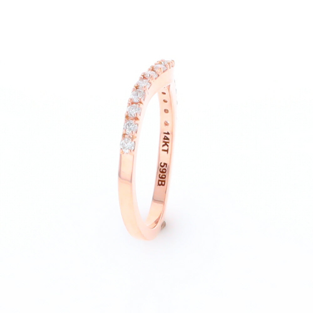 Rose Gold Diamond Wedding Band