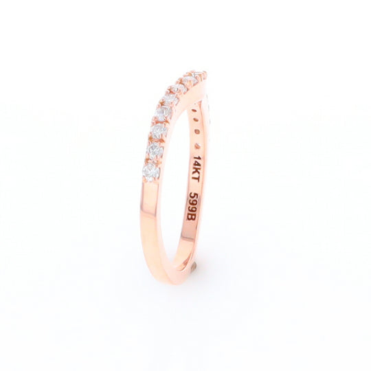 Rose Gold Diamond Wedding Band