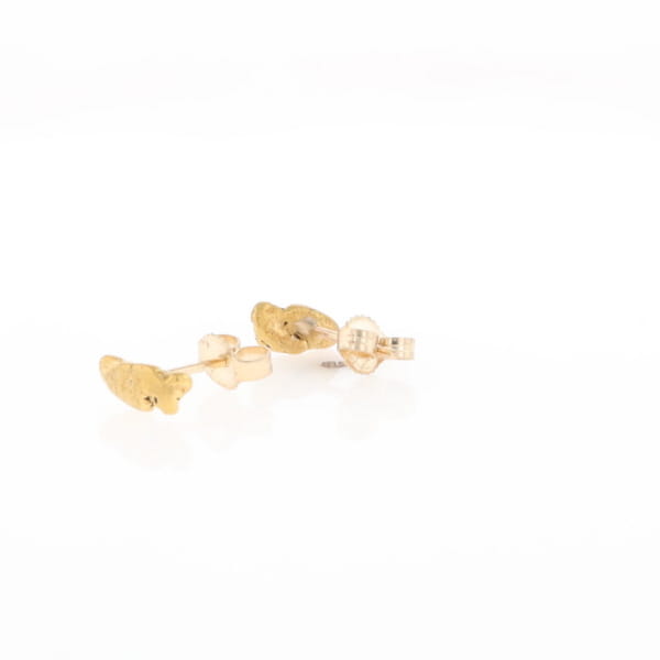 Natural Gold Nugget Stud Earrings