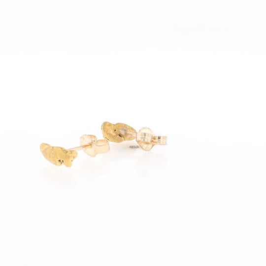 Natural Gold Nugget Stud Earrings