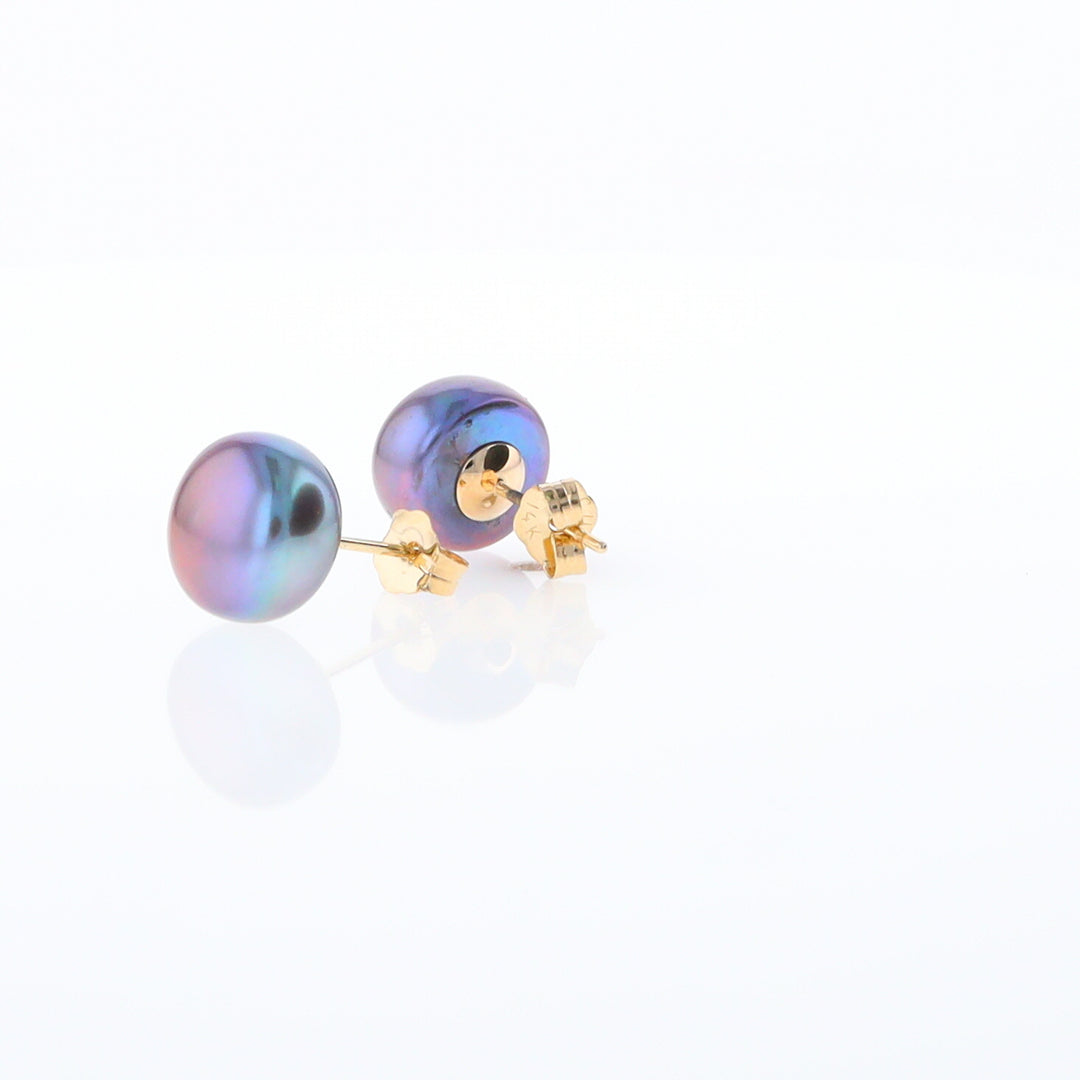 Tahitian Grey Pearl Studs