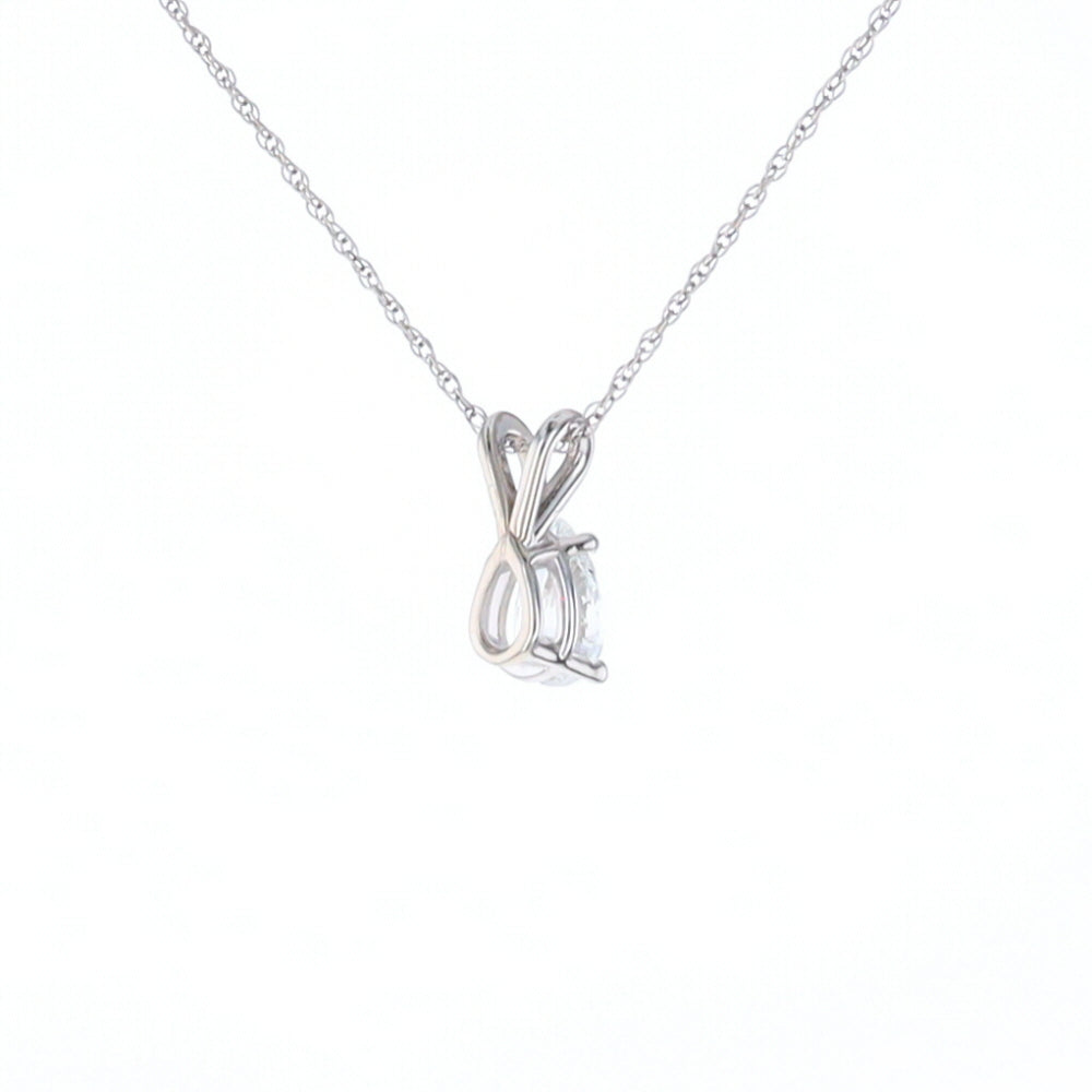 Pear Diamond Solitaire Pendant