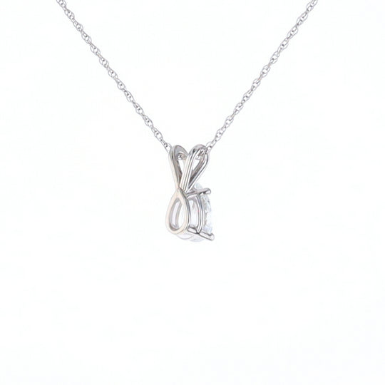 Pear Diamond Solitaire Pendant