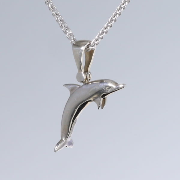 Opal Pendant Inlaid Sea Life Dolphin