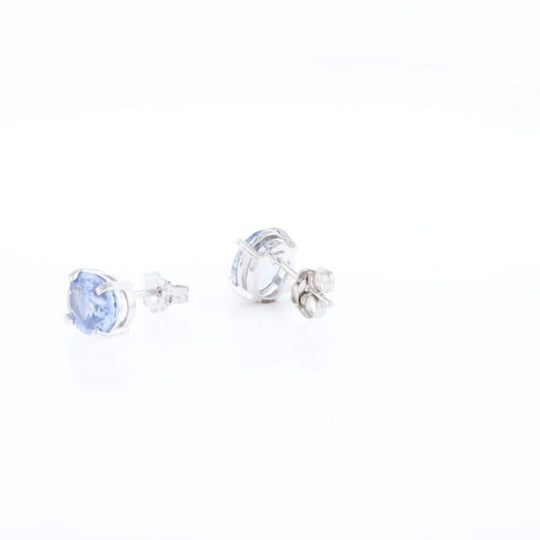 Ceylon Sapphire Stud Earrings
