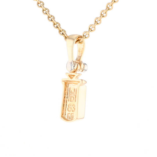 Gold Quartz Banner Shaped Pendant