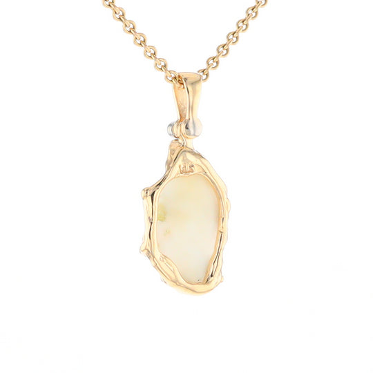 Gold Quartz Freeform Pendant  (G2)