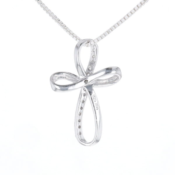 Open Loop Cross Necklace