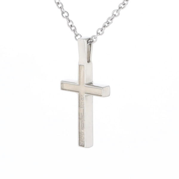 Sugilite 3 Section Inlaid Cross Pendant