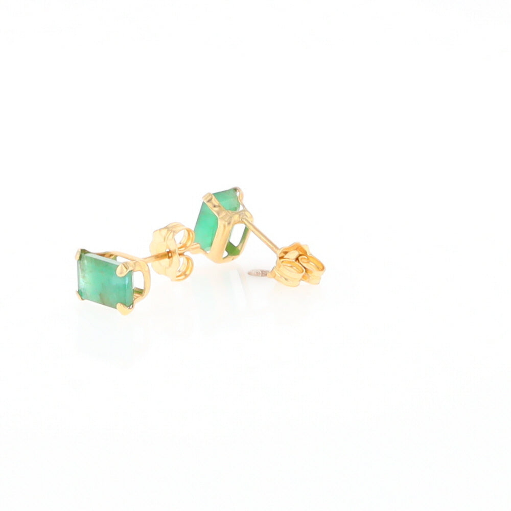 Emerald Stud Earrings