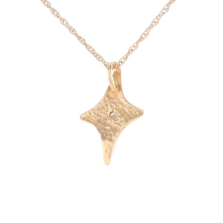 North Star Pendant Diamond Solitaire