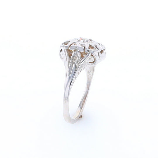 Vintage Square Top Diamond Ring