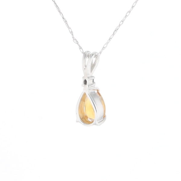 Citrine Pear Pendant
